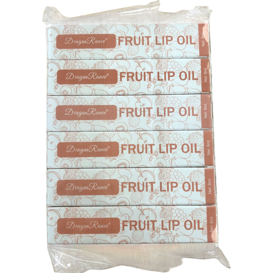 DragonRance Fruit Lip Oil Set 8ml Make Up Moisturising Glosses Lot Of 6