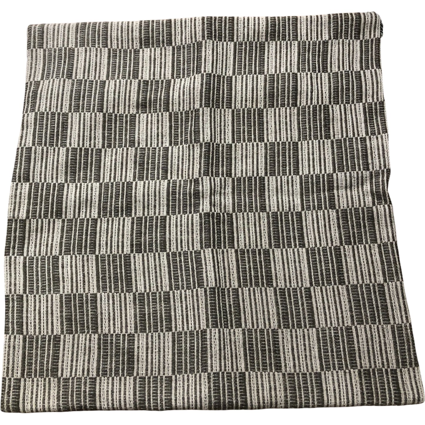 Decorative Pillowcase Striped Design Cotton Linen Mix 20" x 20"