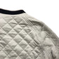 Cream Quilted Bomber Jacket Size XL