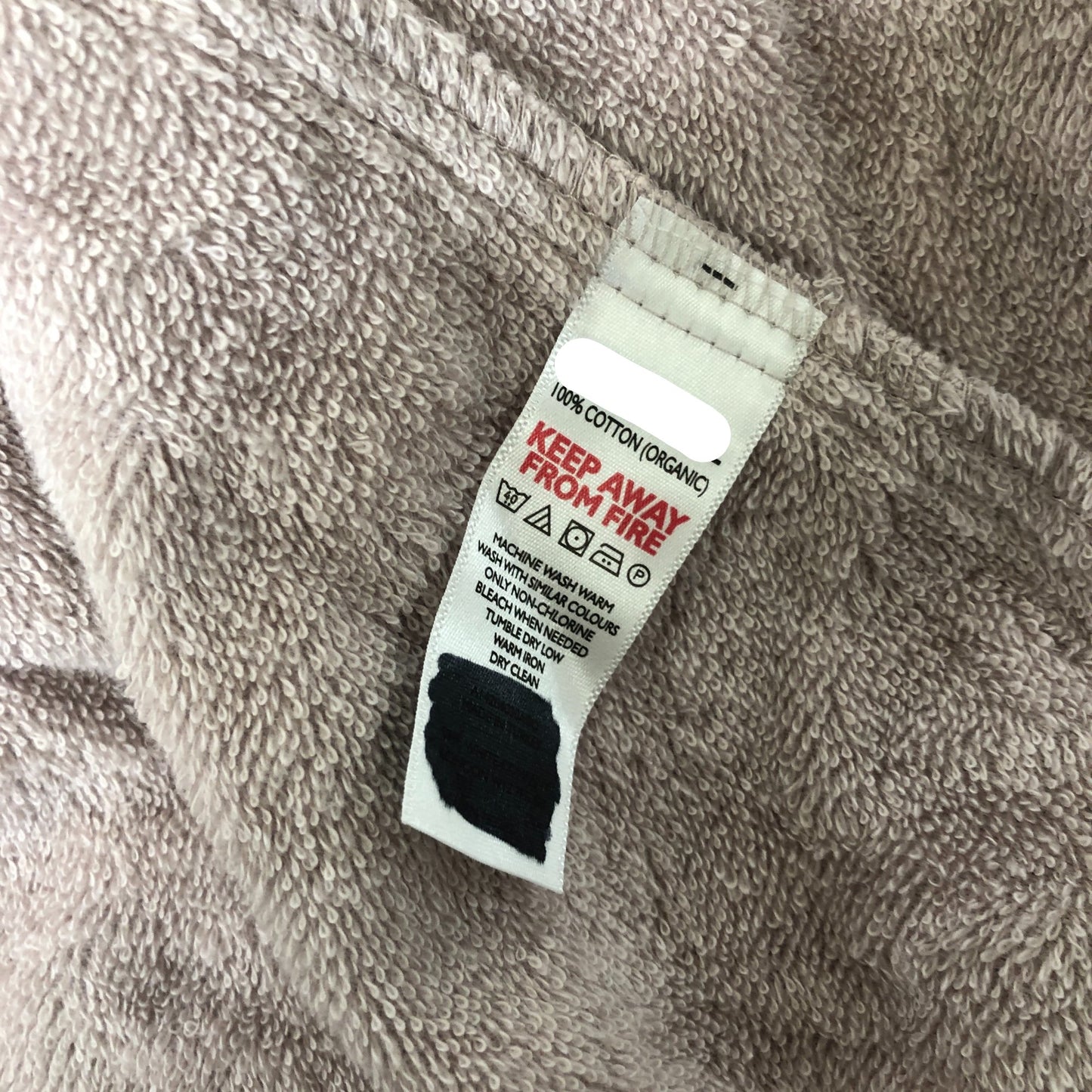 The White Company M Women's Hooded Bathrobe Plush Cotton Organic Material