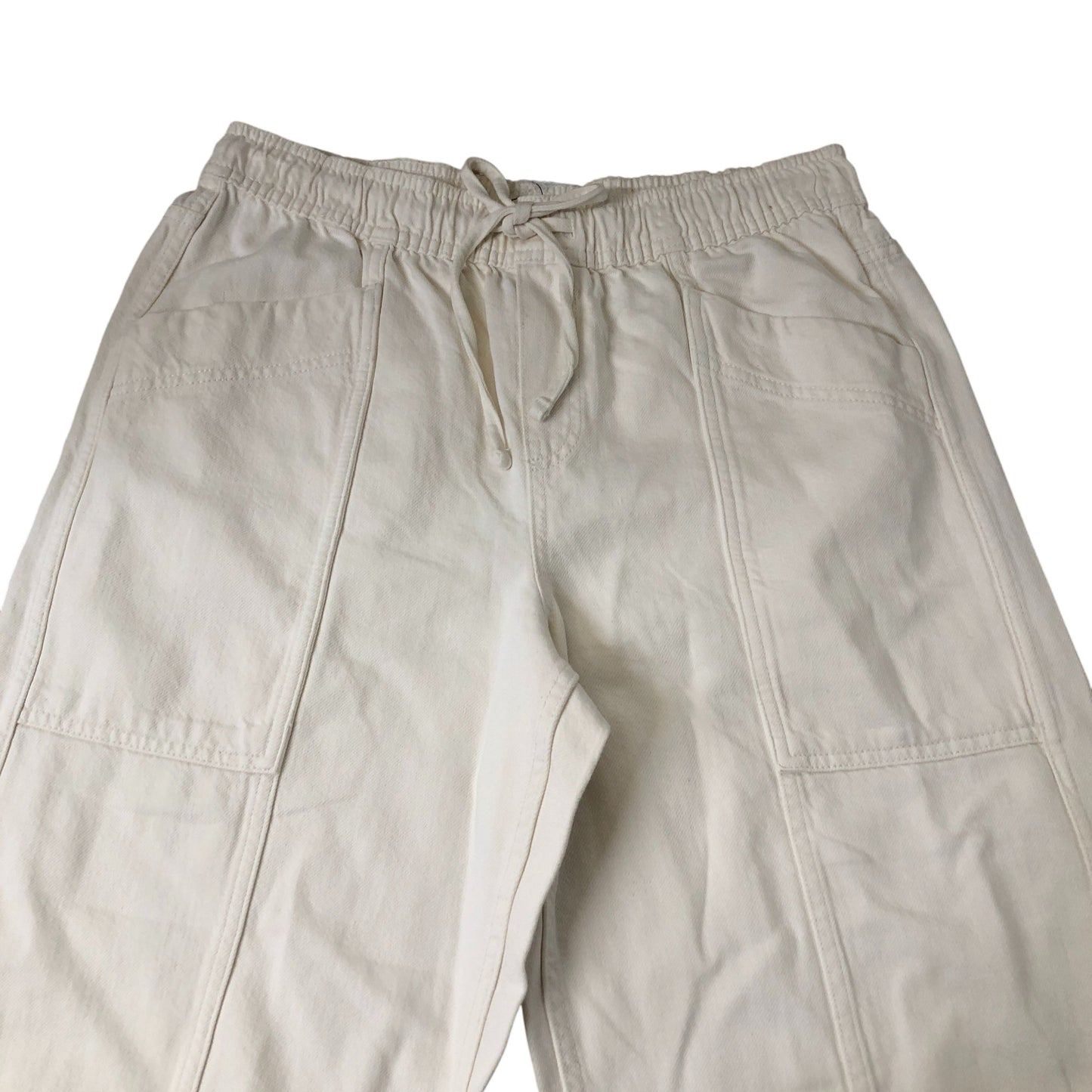 Women's Casual Cream Trousers UK18