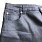 Branded Black Coated Barrel Jeans - Size 18S