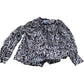 Baukjen Animal Print Blouse Size UK8 Women's Long Sleeve Viscose Top