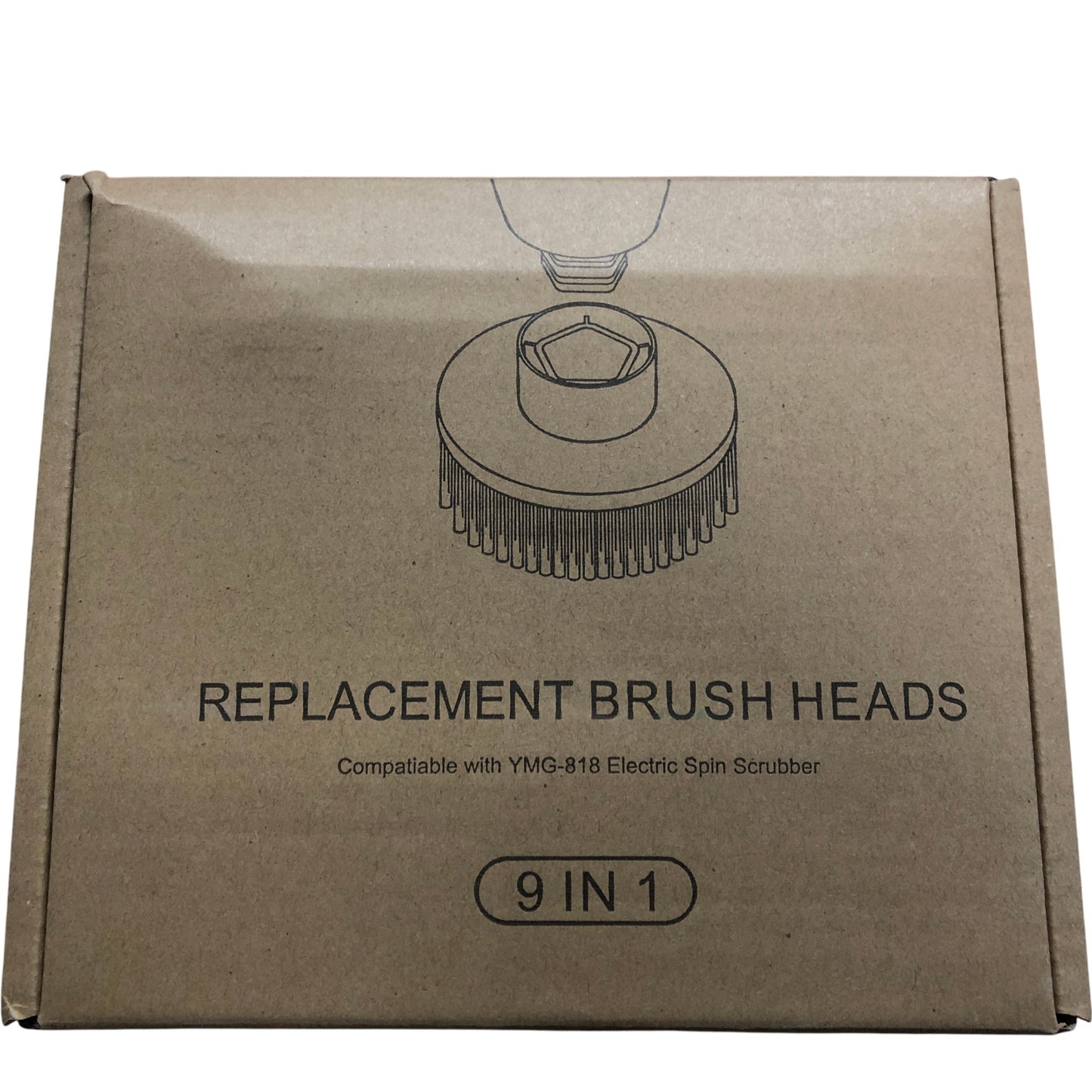 WHATOOK 9 In 1 Electric Spin Scrubber Replacement Brush Heads Compatible YMG 818