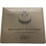 WHATOOK 9 In 1 Electric Spin Scrubber Replacement Brush Heads Compatible YMG 818