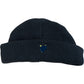 Black Wool Blend Beanie Hat Unisex One Size