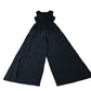 Wide Leg Jumpsuit  Women's Black Cotton Sleeveless Casual UK8