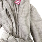 The White Company Hooded Bath Robe Women's Soft Grey Comfort Cotton Size 6