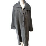 Womens Grey Oversized Jacket Size 18/20 Smart Casual Lightweight Outerwear