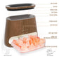 SALKING Salt Lamp & Flame Essential Oil Diffuser Aroma Dark Wooden