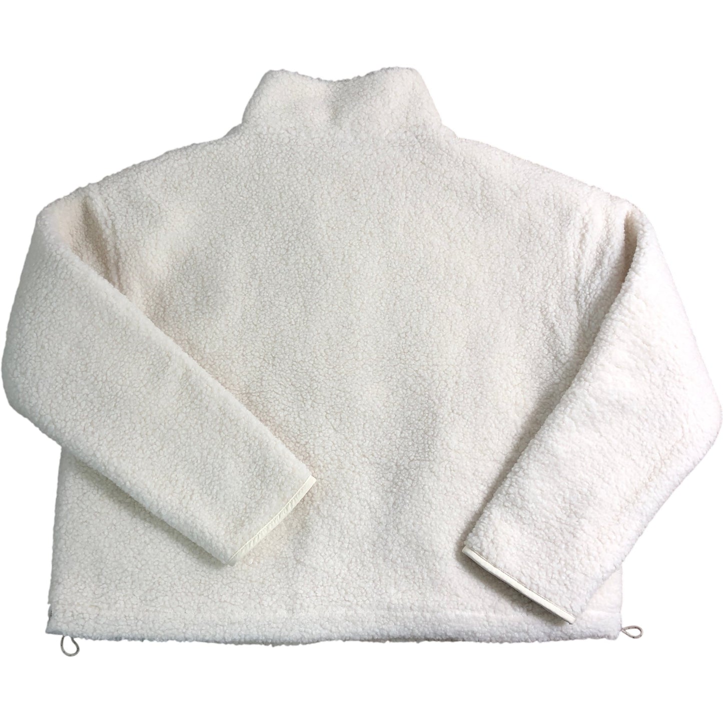 Branded Borg Jacket M Women's Cream Full Zip Soft Fleece