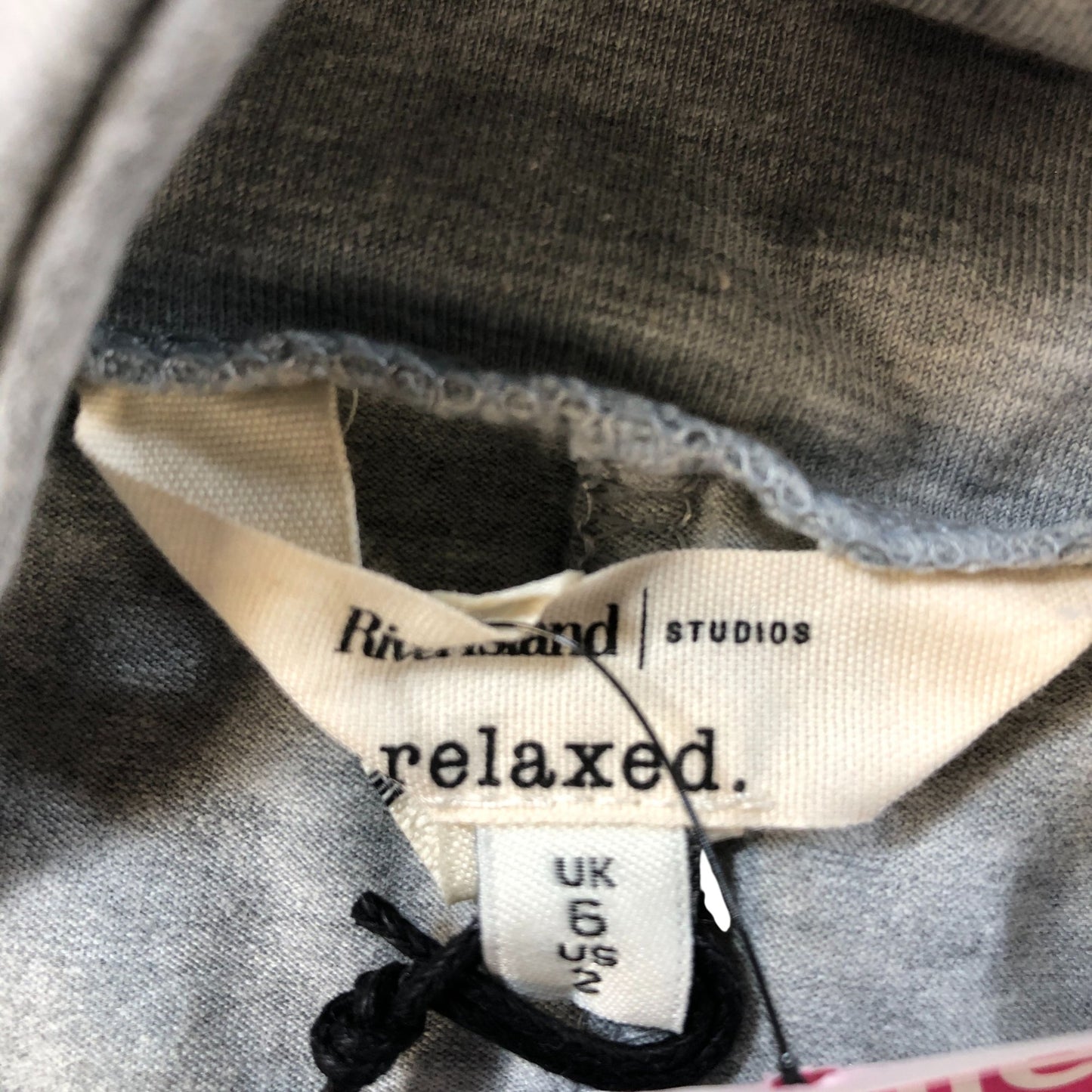 River Island Relaxed Shorts UK6 Women's Grey Casual Cotton Blend Stretch