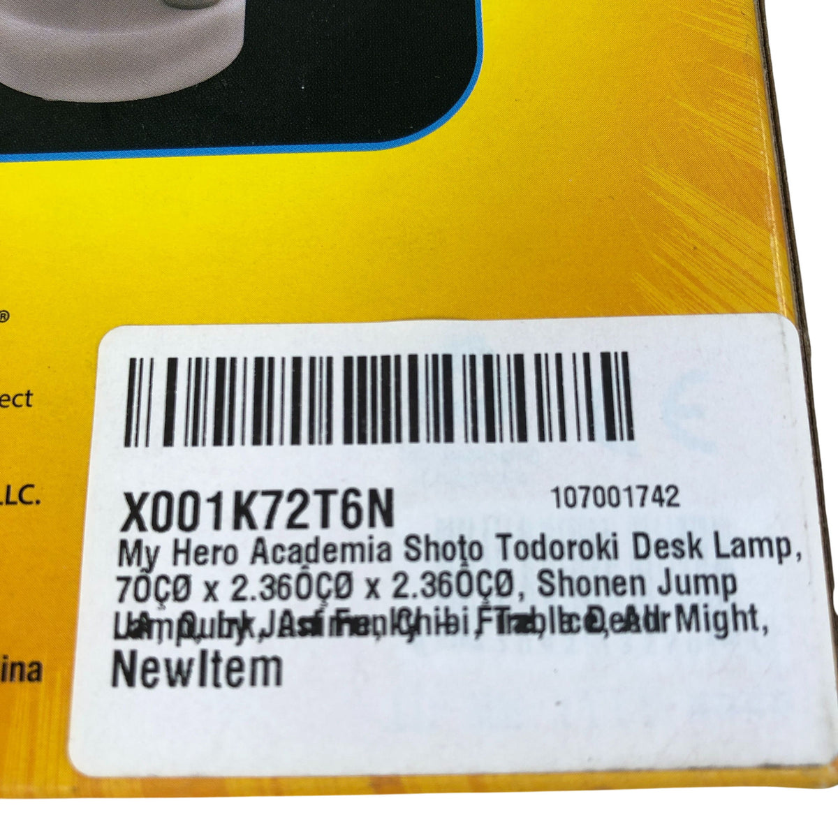 My Hero Academia Shoto Todoroki Fire and Ice Lamp Anime 7"