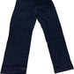 ONFIRE Trousers UK36 Men's Navy Linen Cotton Pull On Elastic Waist
