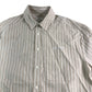 River Island Men's Casual Striped Shirt Size M Beige White Stripes