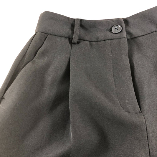 River Island High Waisted Shorts UK8 Women's Black Polyester Blend Casual