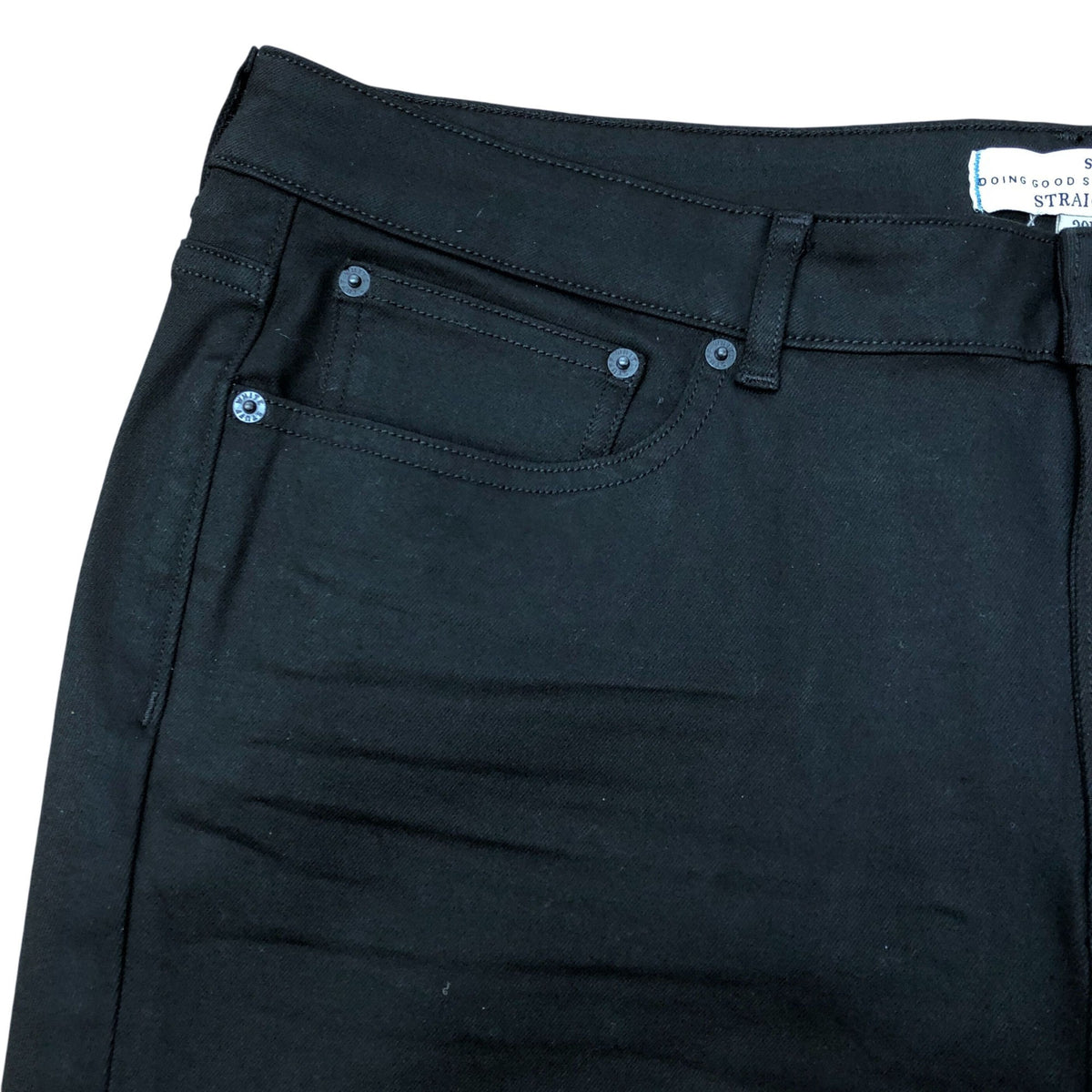 Straight Fit Black Denim Jeans Size 20