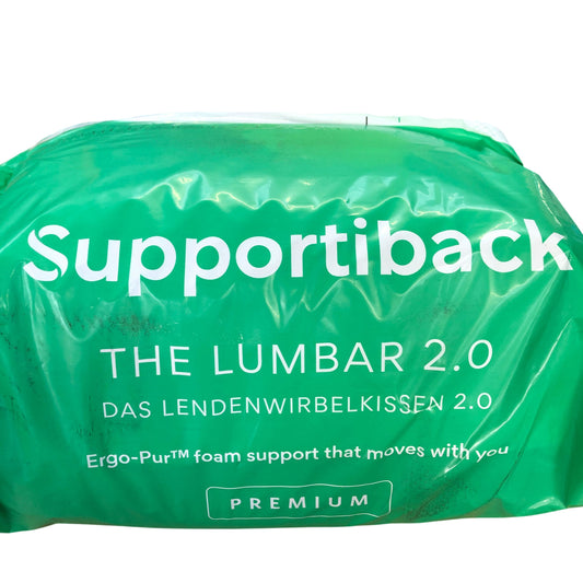 Supportiback Lumbar Cushion Comfort Ergonomic Foam Support Uses Back Pain