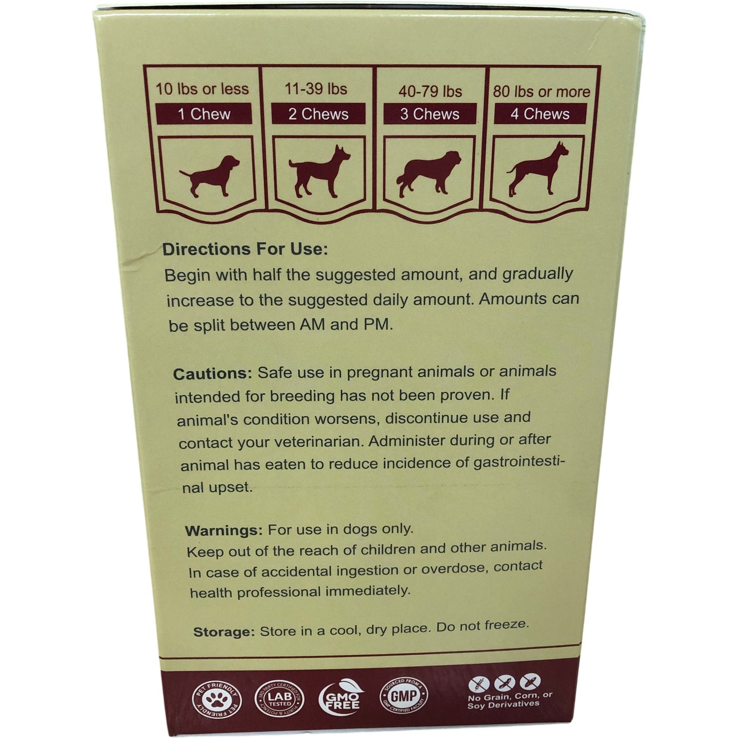 Tulipgril Probiotic Chews Duck Flavor 240 Soft Chews Pet Supplement