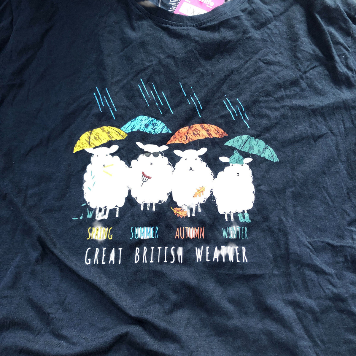 Mountain Warehouse 2 XL T-Shirt Organic Cotton Great British Weather Design