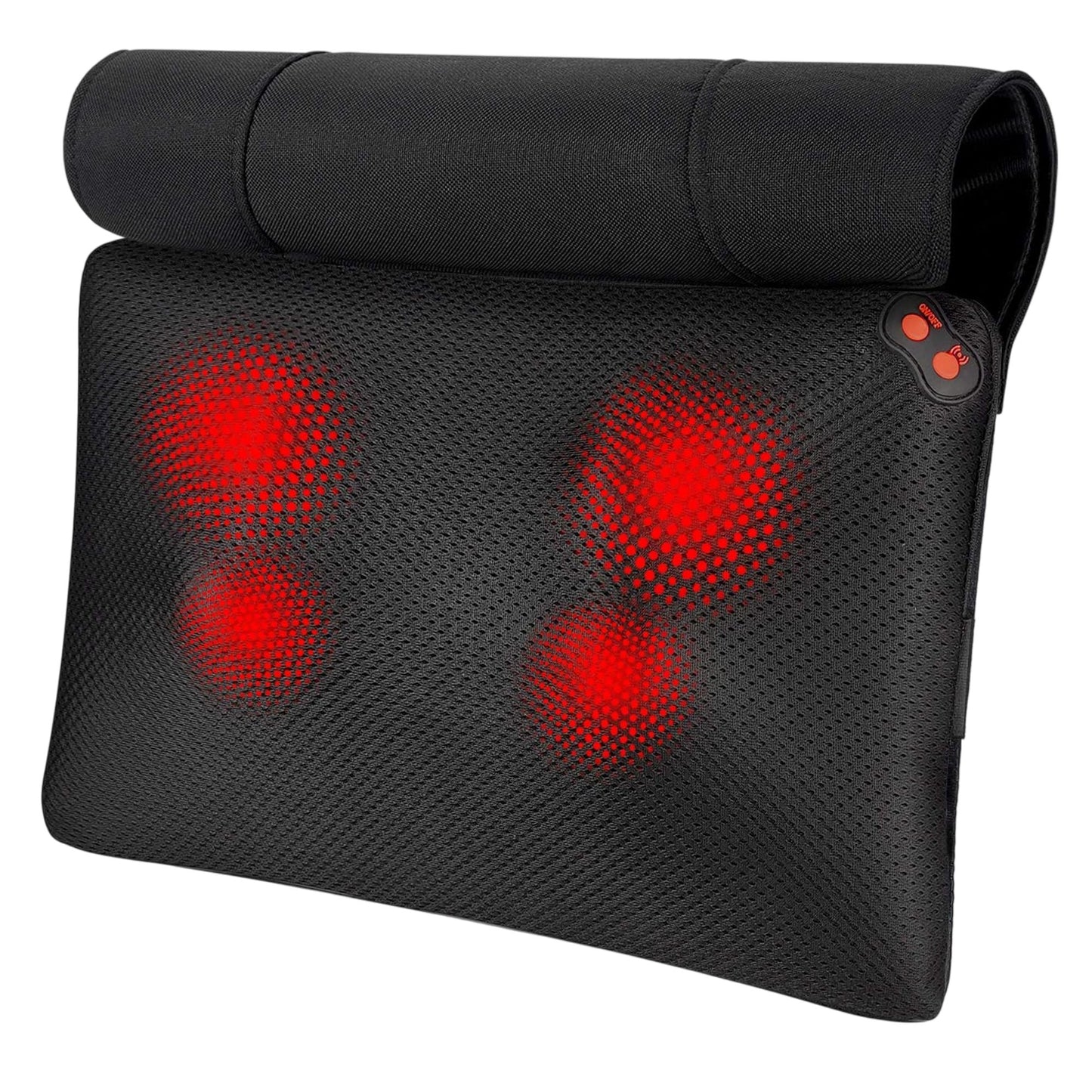 WORQW Shiatsu Neck And Back Massager With Heat Adjustable Speed Pillow