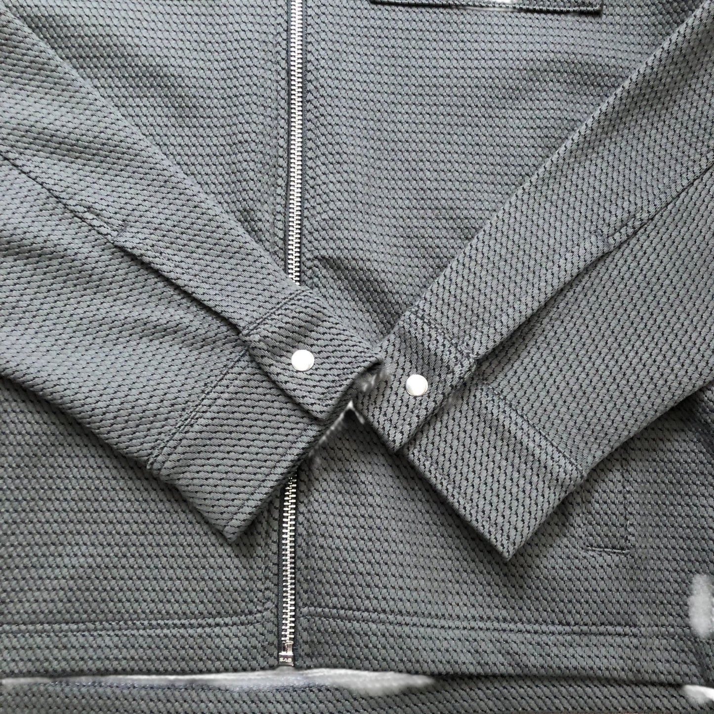 River Island Jacket S Men's Zip Up Casual Wear Stylish Grey Cotton Blend