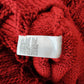 River Island Red Fringed Skirt UK S Women's Knitted Warm Fashion