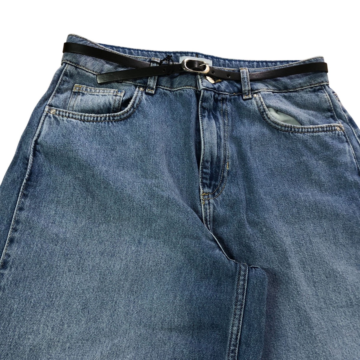 River Island Mid Rise Soft Wide Leg Jeans Women's