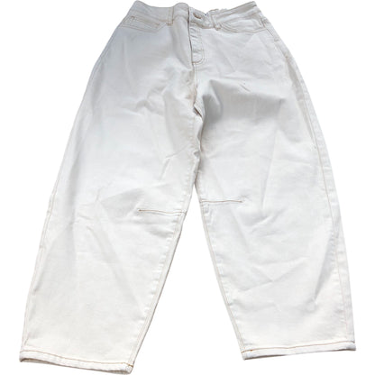 Baukjen Casual Trousers Women's Beige Stretch Fabric Comfort Fit