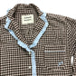 DAMSON MADDER Size 8 Women's Brown Check Nightwear Pajamas Set Cotton