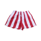 River Island Striped Cotton Shorts Girls Red White Casual Summer Size 7-8 Years