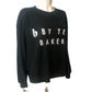 B By Ted Baker Women's UK20 Black Waffle Knit Sweater With Statement Design