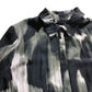 Printed Shirt Dress UK12 Women's Long Sleeve Midi Casual