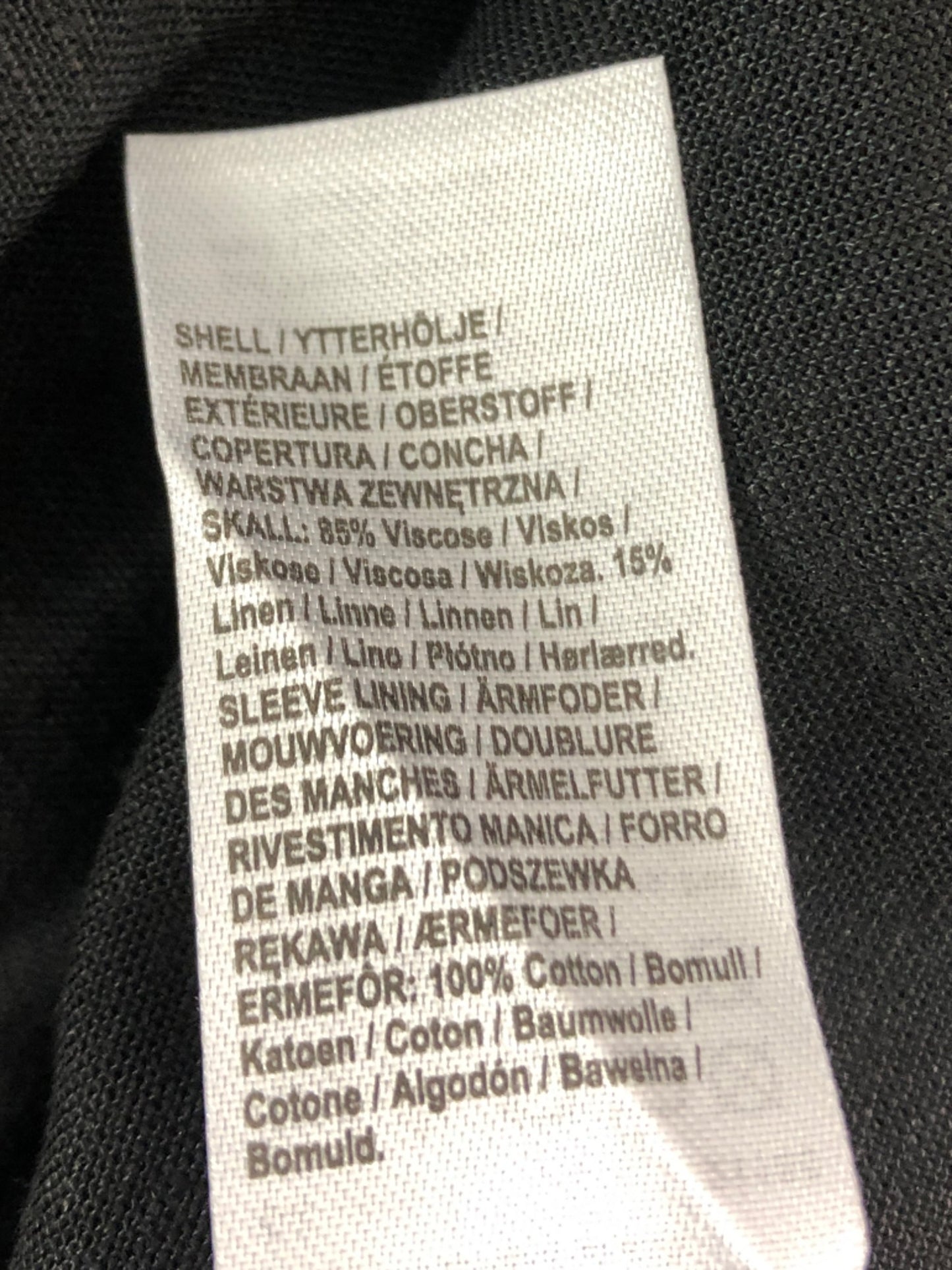 River Island Black Top UK16 Women's Lightweight Frill Neck Short Sleeve