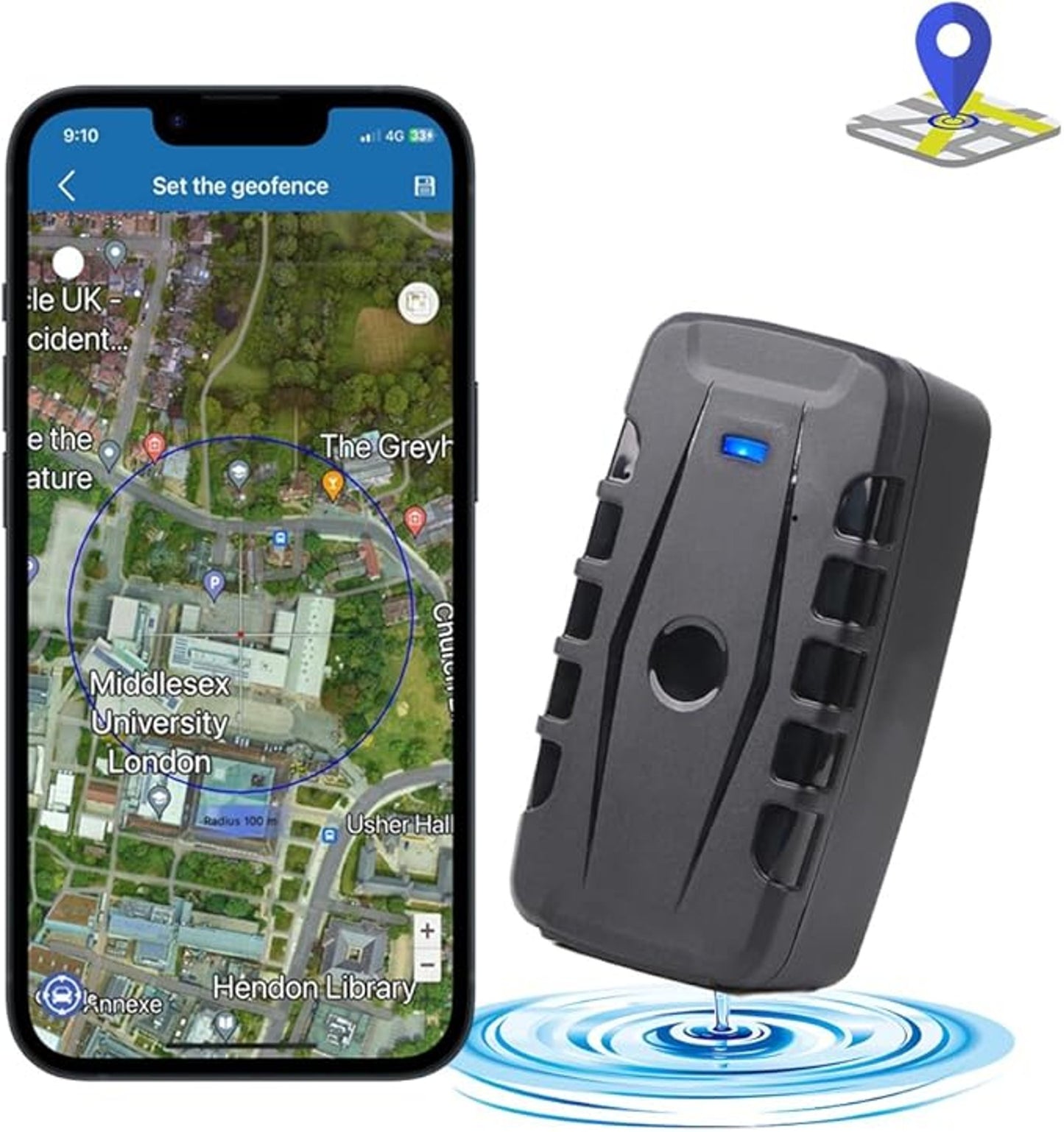 WINNES TK918 GPS Tracker 4G Worldwide Coverage With Magnetic Mounting Device