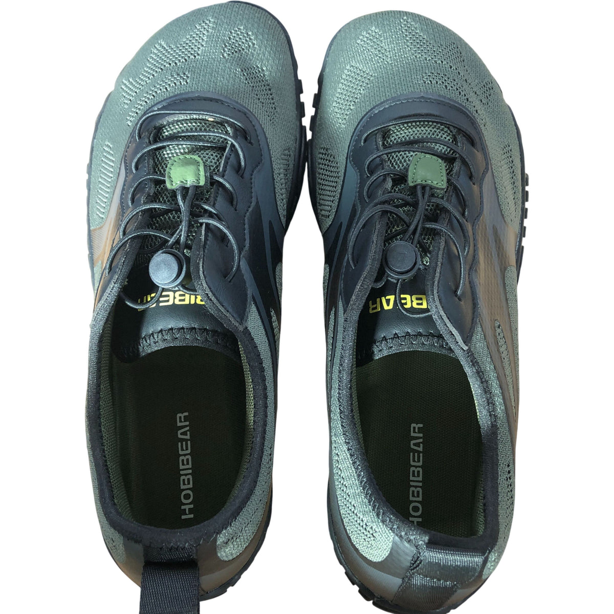 HOBIGEAR Trail Running Barefoot Shoes UK11 Lightweight Sports Footwear Green