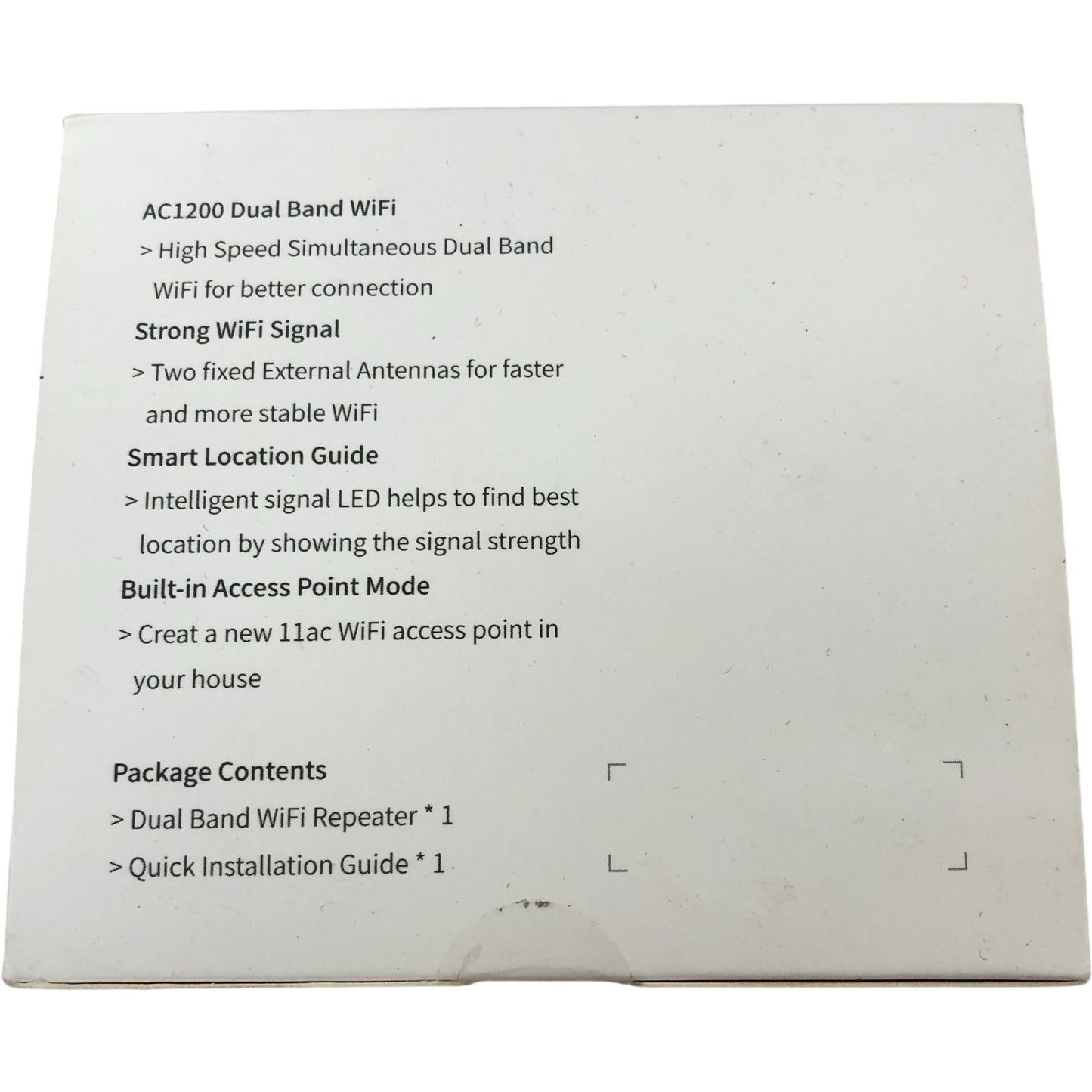 Rock Space AC1200 Dual Band WiFi Repeater New Fast Internet Booster