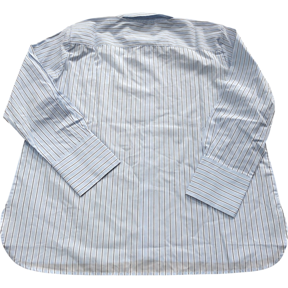 Baukjen Rishma Organic Shirt Blue Black & White Stripe Size 18