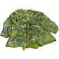 River Island Women's Yellow Floral Metallic Playsuit - Size 6