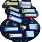Grinch Gift Tag Christmas Stickers 50 Tags