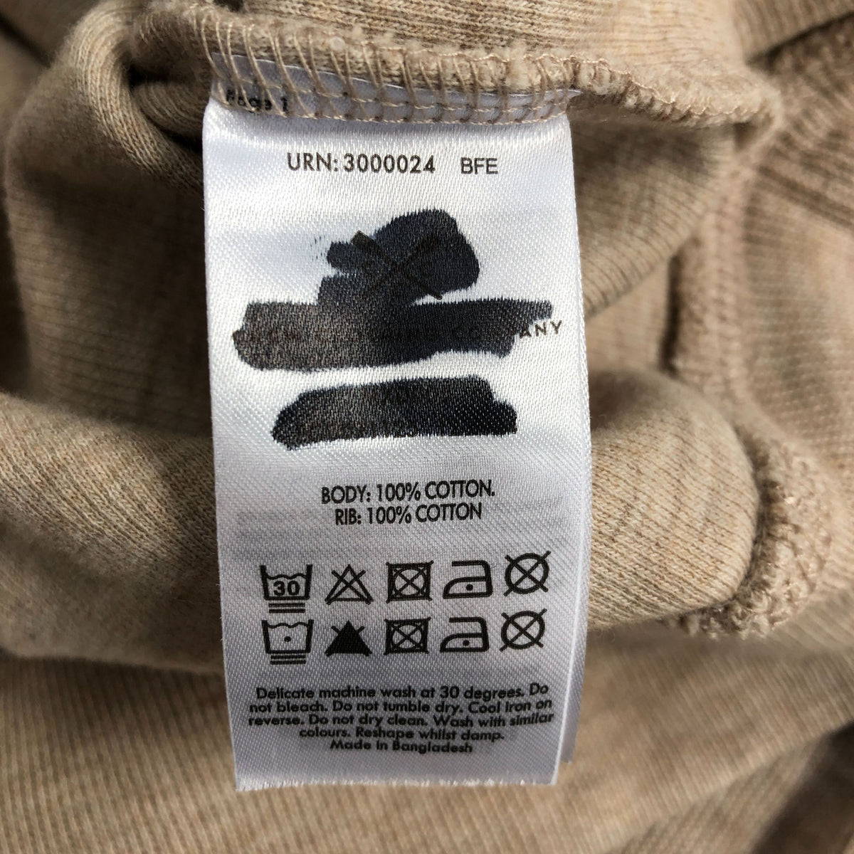 Crew Clothing Company Casual Beige Cotton Sweatshirt Size S