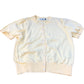 Baukjen Yellow Cardigan Size 16 Women's Short Sleeve Button Front Organic Cotton
