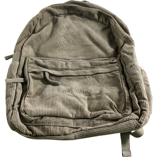 Beige Corduroy Backpack