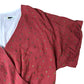 Women's Jumpsuit Size 12 Red Polka Dot Style V Neck Short Sleeve