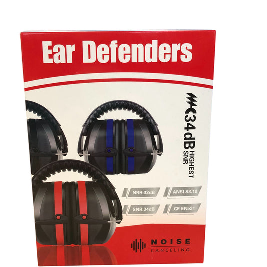 YANKUIRUI Ear Defenders Noise Cancelling Earmuffs NRR32dB SNR34dB Blue Model