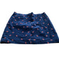 Floral Embroidered Cord Skirt UK Size 22 Women's Navy Blue Cotton Blend