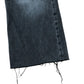 River Island Denim Specialist Women's Wide Leg Jeans Dark Wash Raw Hem Size 6