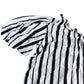River Island Striped Blouse UK6 Women's Off The Shoulder Short Sleeve Top