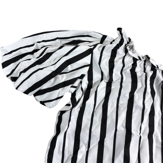 River Island Striped Blouse UK6 Women's Off The Shoulder Short Sleeve Top