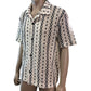 RIVER ISLAND Casual Shirt L Men's Short Sleeve Patterned Stylish Top